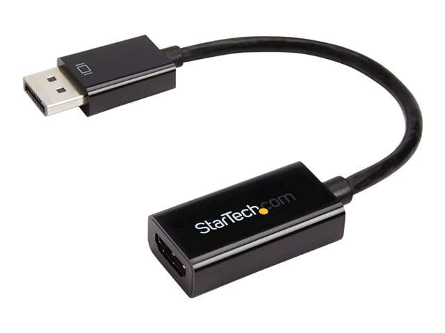 StarTech.com DisplayPort auf HDMI 4k @ 30Hz Adapter - DP 1.2 zu HDMI Video und Audio aktiv Konverter 1080p @ 60Hz für Computer / Laptop - Videokonverter