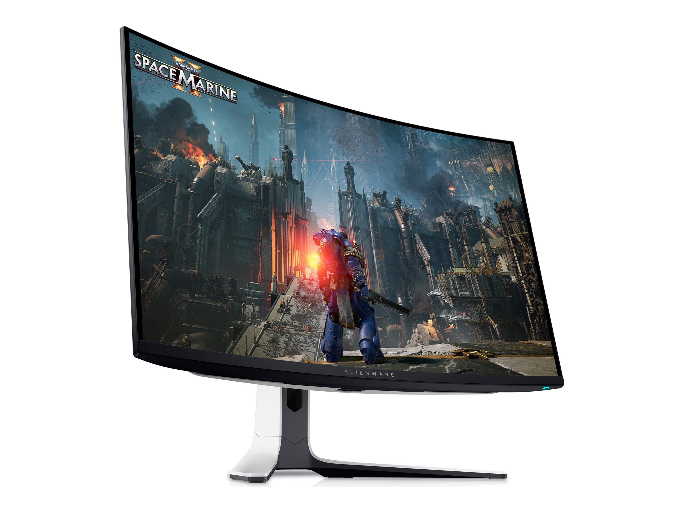 Alienware AW3225QF - OLED-Monitor - Gaming - gebogen - 81.3 cm (32") (31.62" sichtbar) - 3840 x 2160 4K @ 240 Hz - 1000 cd/m² - 1500000:1 - DisplayHDR 400 True Black - 0.03 ms - 2xHDMI, DisplayPort