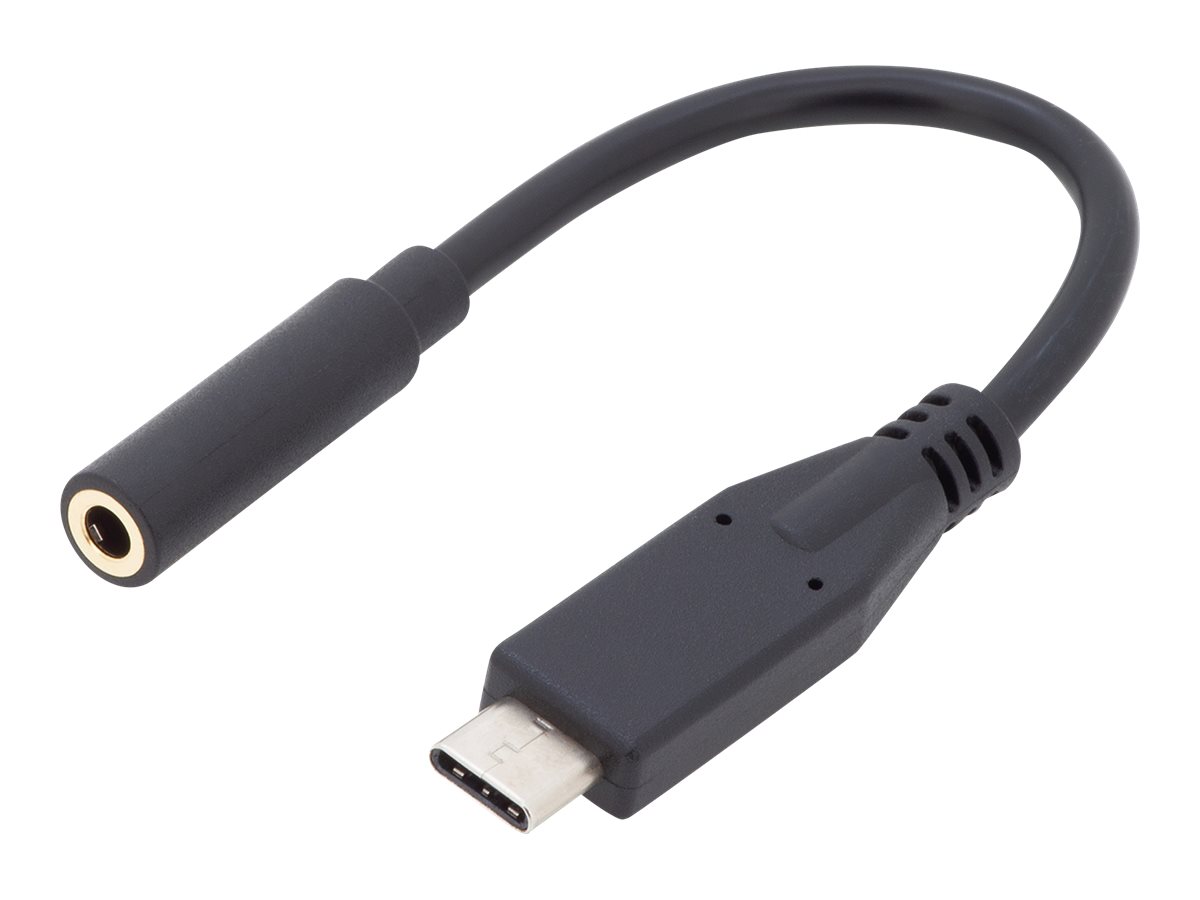DIGITUS Adapter USB-C auf Klinkenstecker - Audio/USB - 20 cm