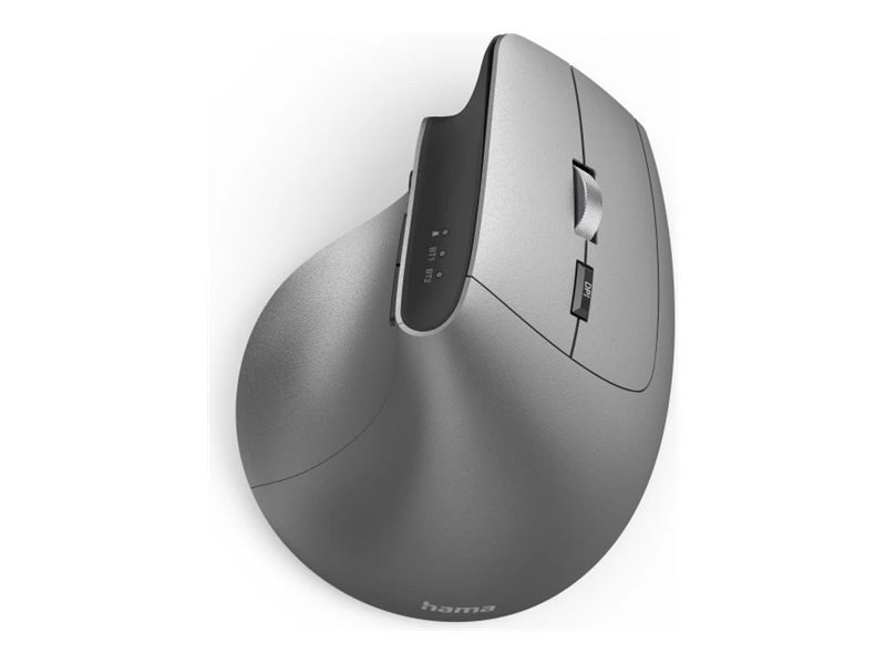 Hama EMW-700 - vertikale Maus - mehrere Geräte
wiederaufladbar - 2.4 GHz
Bluetooth 4.2 - Anthrazit