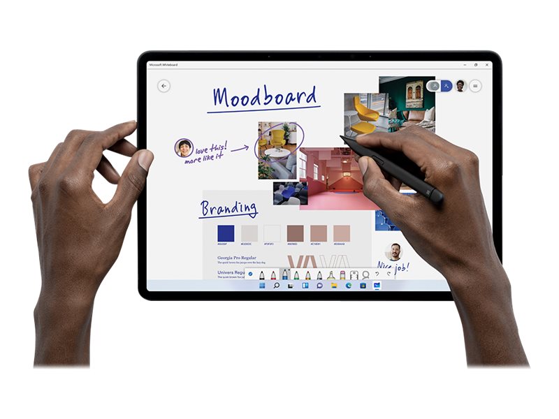 Microsoft Surface Slim Pen 2 - Aktiver Stylus - 2 Tasten - Bluetooth 5.0 - mattschwarz - für Microsoft Surface Hub 2S, Laptop Studio, Pro 8, Pro 9, Pro X, Studio 2; Surface Duo 2