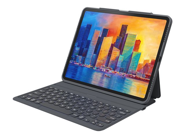 ZAGG Pro Keys - Tastatur und Foliohülle - Deutsch - Schwarz/Grau Eingabegerät