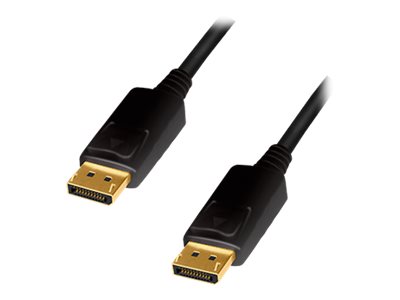 LogiLink - DisplayPort-Kabel - DisplayPort (M) zu DisplayPort (M) - DisplayPort 1.2 - 5 m - Support von 4K 60 Hz, unterstützt 2K 165 Hz (2560 x 1440) - Schwarz