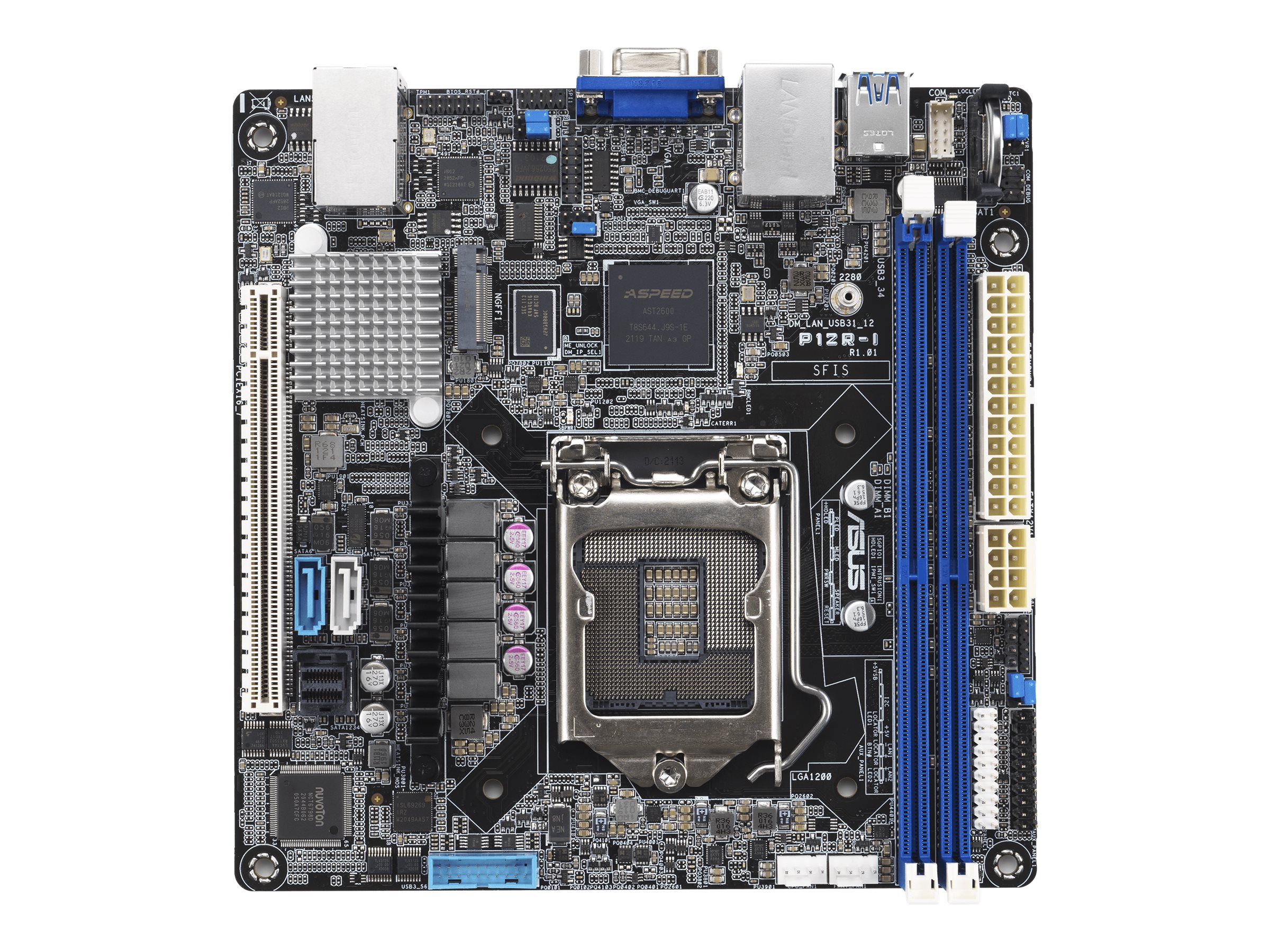 ASUS P12R-I - Motherboard - Mini-ITX - LGA1200-Sockel - C252