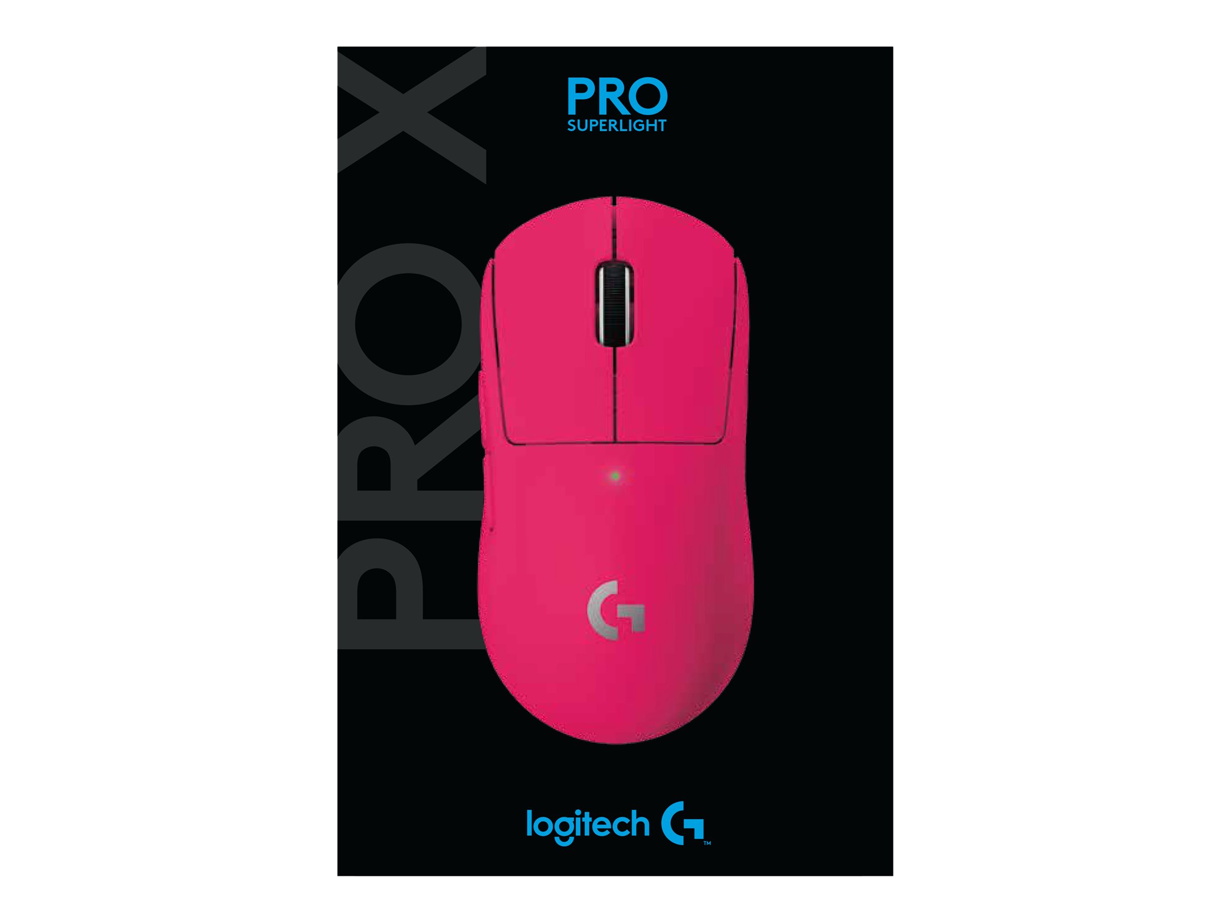 Logitech G PRO X SUPERLIGHT - Gaming - Maus - 2.4 GHz - Magenta