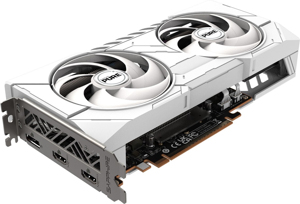 Sapphire Radeon RX 9060 XT 16GB PURE Gaming OC - 16GB GDDR6, 2x HDMI, 2x DP