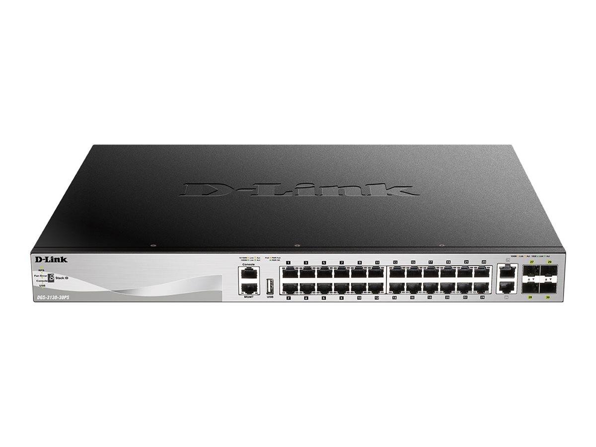 D-Link DGS 3130-30PS - Switch - 30 AnschlÃ¼sse - managed - an Rack montierbar