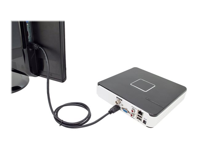 DIGITUS - HDMI-Kabel mit Ethernet - HDMI männlich zu HDMI männlich - 5 m - Schwarz - 4K Unterstützung