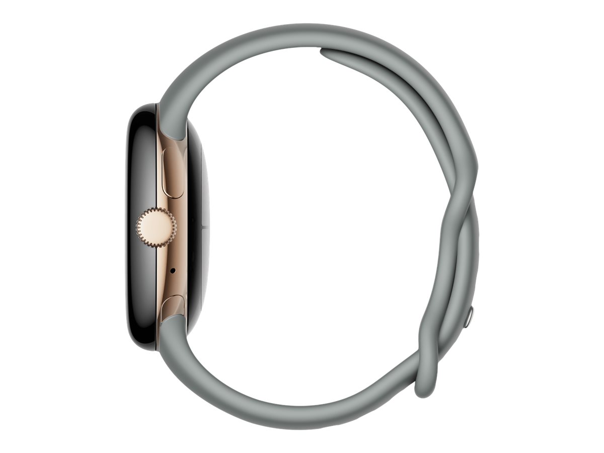 Google Pixel Watch - Champagne Gold - intelligente Uhr mit Band - Hazel - 32 GB