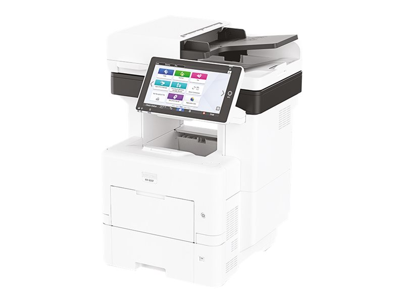 Ricoh IM 600F - Multifunktionsdrucker - s/w - Laser - A4 (210 x 297 mm) (Original) - A4 (Medien) - bis zu 60 Seiten/Min. (Kopieren) - bis zu 60 Seiten/Min. (Drucken) - 600 Blatt - 33.6 Kbps - USB 2.0, Gigabit LAN, Bluetooth, USB 2.0-Host, Wi-Fi(ac)