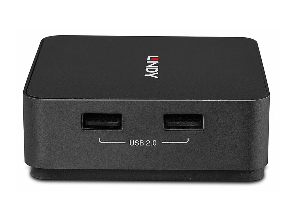 Lindy - KVM-Switch - 4K60 - 2 x KVM/Audio/USB - Desktop