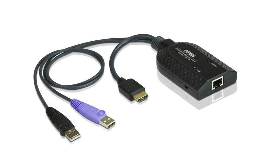 ATEN KA7168 HDMI USB Virtual Media KVM Adapter Cable with Smart Card Reader (CPU Module) - KVM-/Audio-/USB-Extender - für ATEN CN9850; KVM over IP KN1132VB