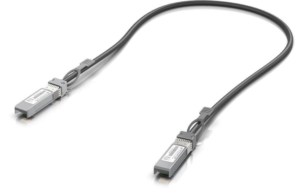 Ubiquiti - 10GBase Direktanschlusskabel - SFP+ zu SFP+ - 50 cm - 4.2 mm - passiv - Schwarz - für P/N: UNAS-Pro