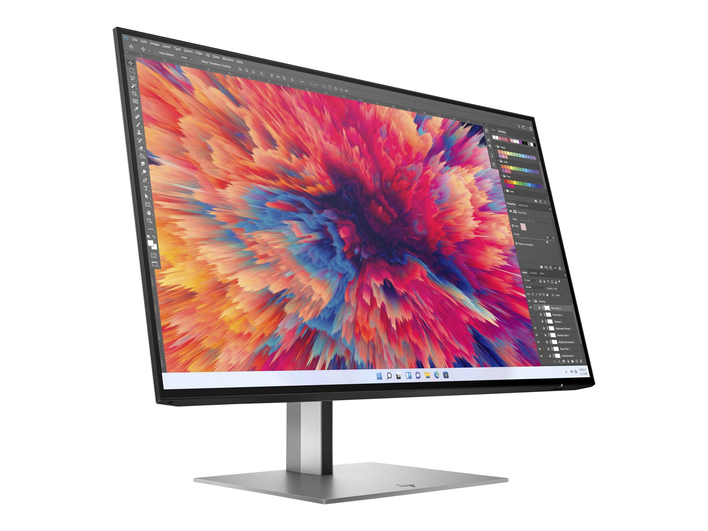 HP Z24q G3 - LED-Monitor - 60.5 cm (23.8") - 2560 x 1440 QHD @ 90 Hz - IPS - 400 cd/m² - 1000:1 - HDR400 - 5 ms - HDMI, DisplayPort - für HP 250 G9 Notebook; Elite 800 G9; ZBook Firefly 14 G9 Mobile Workstation