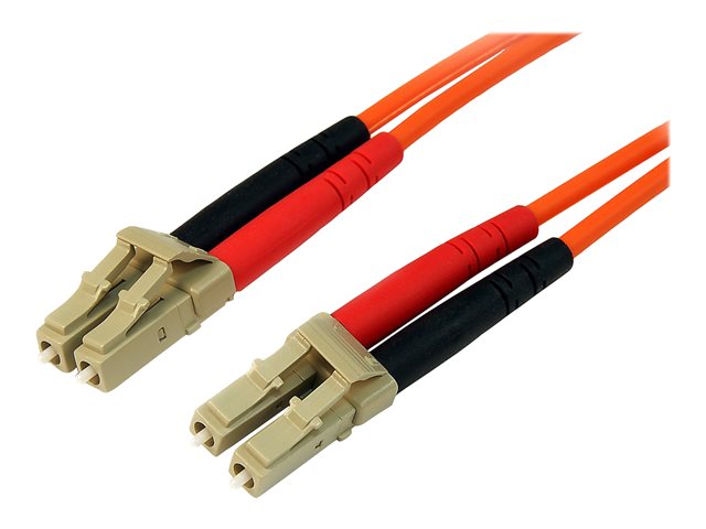 StarTech.com 30m Fiber Optic Cable - Multimode Duplex 50/125 - LSZH - LC/LC - OM2 - LC to LC Fiber Patch Cable (50FIBLCLC30) - Netzwerkkabel - 30 m - orange
