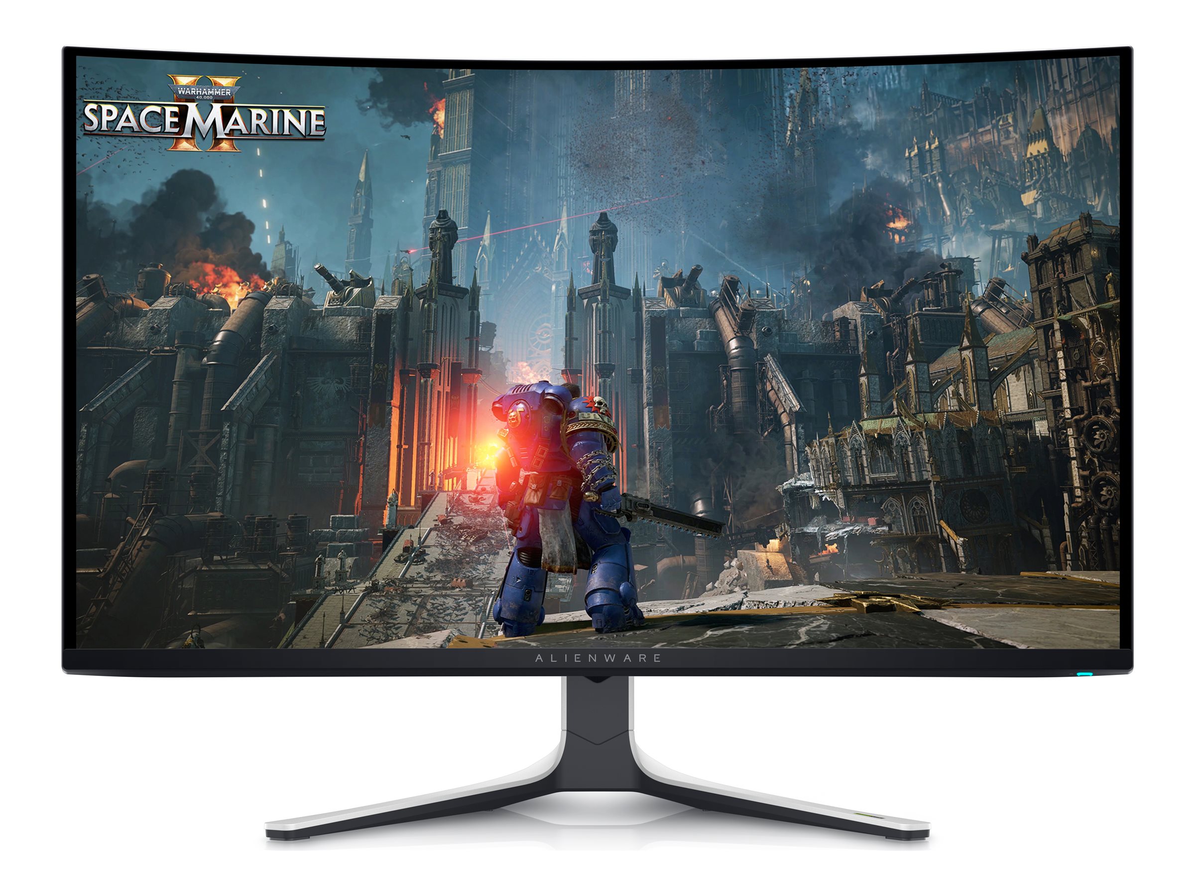 Alienware AW3225QF - OLED-Monitor - Gaming - gebogen - 81.3 cm (32") (31.62" sichtbar) - 3840 x 2160 4K @ 240 Hz - 1000 cd/m² - 1500000:1 - DisplayHDR 400 True Black - 0.03 ms - 2xHDMI, DisplayPort