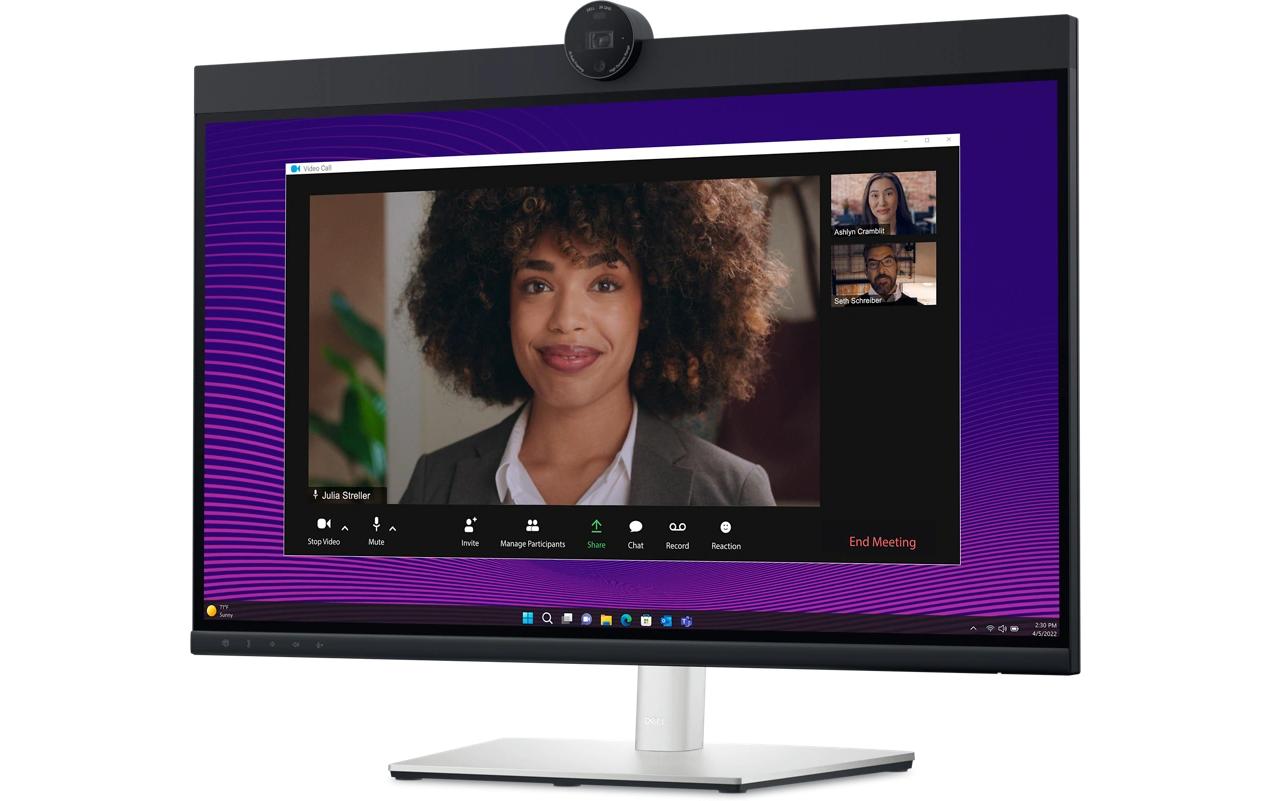 Dell 27 Video Conferencing Monitor P2724DEB - LED-Monitor - 68.6 cm (27") - 2560 x 1440 QHD @ 60 Hz - IPS - 350 cd/m² - 1000:1 - 5 ms - HDMI, DisplayPort, USB-C - Lautsprecher - BTO