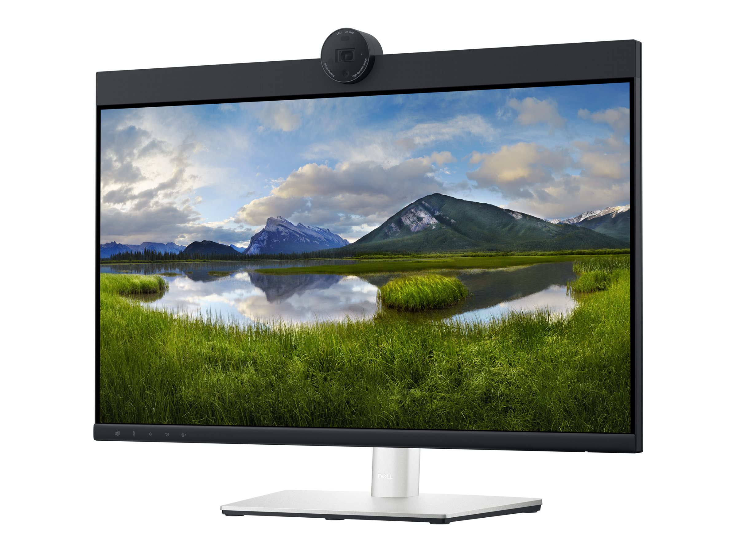 Dell 24 Video Conferencing Monitor P2424HEB - LED-Monitor - 61 cm (24") (23.8" sichtbar) - 1920 x 1080 Full HD (1080p) @ 60 Hz - IPS - 250 cd/m² - 1000:1 - 5 ms - HDMI, DisplayPort, USB-C - Lautsprecher - BTO 