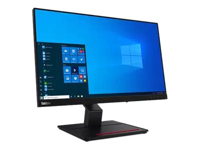 Lenovo ThinkVision T24t-20 - LED-Monitor - 61 cm (24") (23.8" sichtbar) - Touchscreen - 1920 x 1080 Full HD (1080p) @ 60 Hz - IPS - 300 cd/m² - 1000:1 - 4 ms - HDMI, DisplayPort, USB-C - Raven Black - Campus