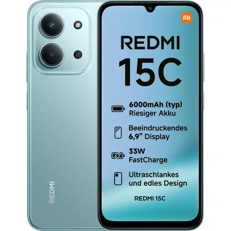 Xiaomi Redmi 15C 5G Dual Sim 4GB RAM 128GB - Mint Green