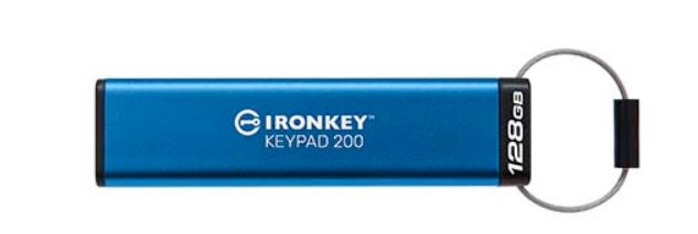 Kingston IronKey Keypad 200 - 128 GB (Hardware-verschlüsselter USB-Stick)  (IKKP200/128GB)