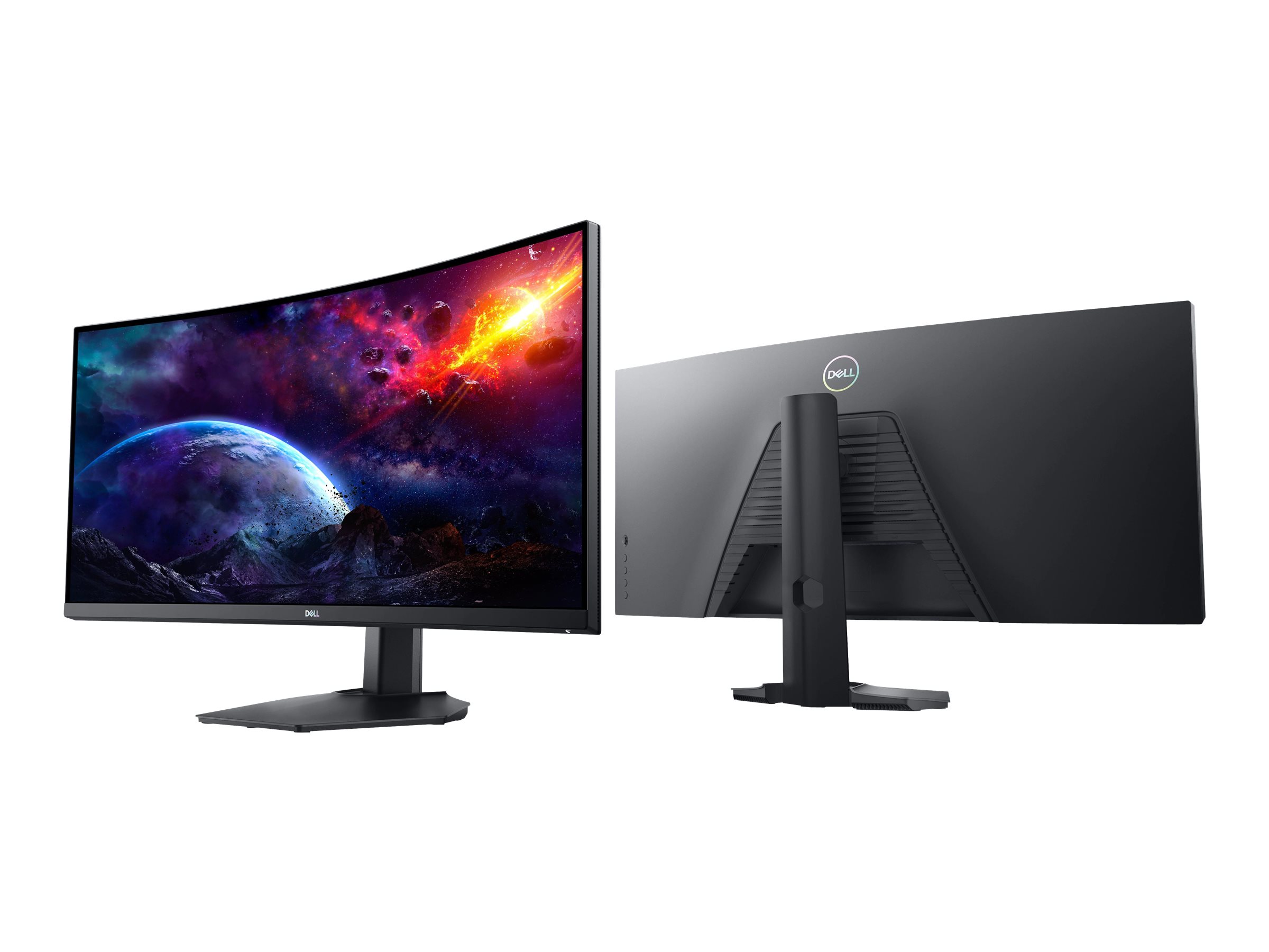 Dell 34 Gaming Monitor S3422DWG - LED-Monitor - Gaming - gebogen - 86.42 cm (34") - 3440 x 1440 WQHD @ 144 Hz - VA - 400 cd/m² - 3000:1 - 1 ms - 2xHDMI, DisplayPort