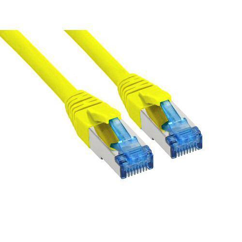 InLine - Patch-Kabel - RJ-45 (M) zu RJ-45 (M) - 5 m - SSTP-Kabel - CAT 6a - halogenfrei - Gelb