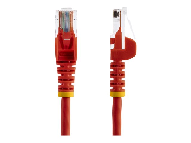 StarTech.com 0,5m Cat5e Ethernet Netzwerkkabel Snagless mit RJ45 - Cat 5e UTP Kabel - Rot - Patch-Kabel - RJ-45 (M) bis RJ-45 (M) - 50 cm - UTP - CAT 5e - ohne Haken, verseilt - Rot