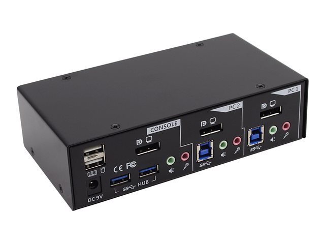 InLine - KVM-/Audio-/USB-Switch - 2 x KVM/Audio/USB - 1 lokaler Benutzer - Desktop