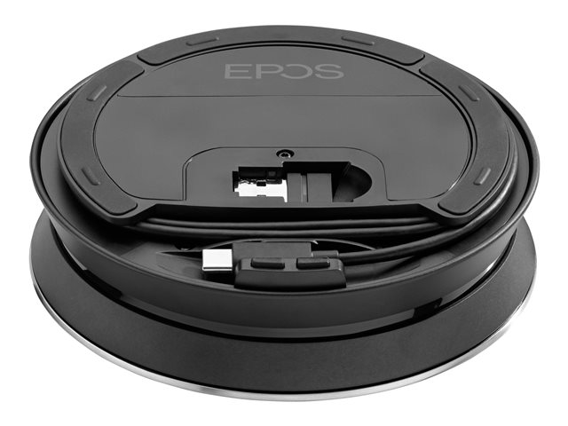 EPOS EXPAND SP 30+ - Smarte Freisprecheinrichtung - Bluetooth - kabellos - Schwarz, Silber - Zertifiziert für Skype für Unternehmen