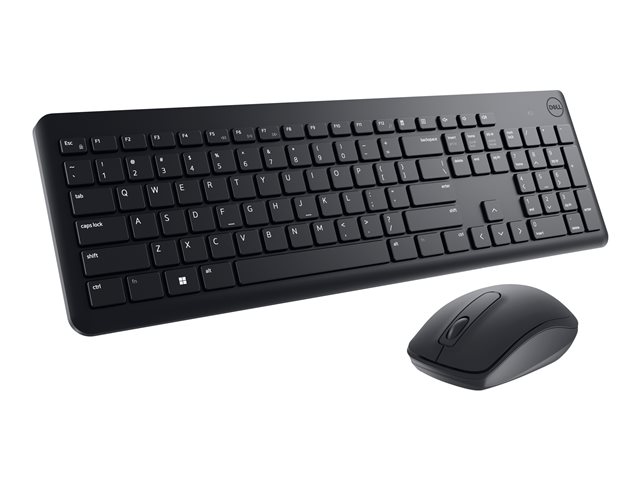 Dell Keyboard and Mouse KM3322W - Tastatur-und-Maus-Set - kabellos - 2.4 GHz - QWERTY - International Englisch - Schwarz - mit 3 years NBD Advance Exchange
