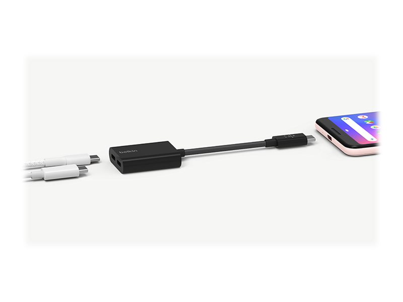 Belkin Connect Audio + Charge - USB-C auf USB-C Kopfhörer-/Ladeadapter - Audio/USB - 14 m