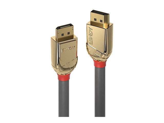 Lindy Gold Line - DisplayPort-Kabel - DisplayPort (M) zu DisplayPort (M) - DisplayPort 1.2 - 15 m - 4K Unterstützung - Grau