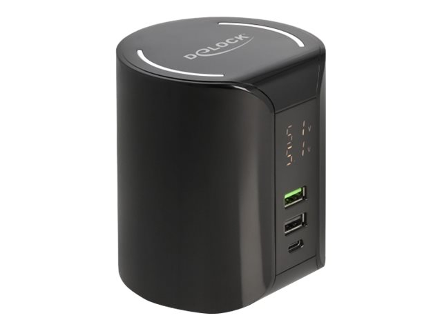 Delock Ladestation 1x USB Type-C, 2x USB Type-A mit Wireless