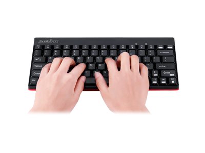 Perixx PERIDUO-712 - Tastatur-und-Maus-Set - kabellos - 2.4 GHz - Deutsch - Schwarz