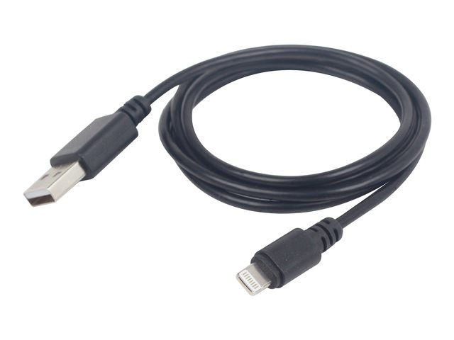 Cablexpert - Lightning-Kabel - Lightning (M) bis USB (M) - 1 m - abgeschirmt - Schwarz