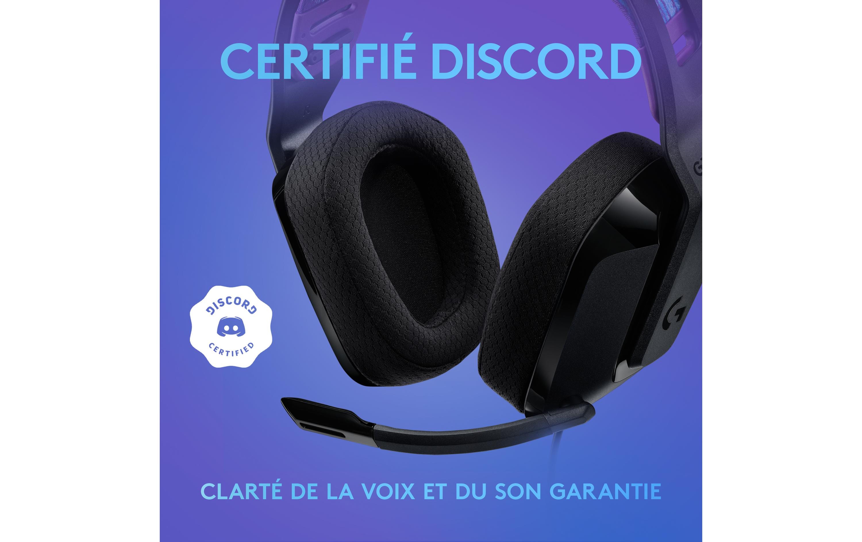Logitech G G335 Wired Gaming Headset - Headset - ohrumschließend - kabelgebunden - 3,5 mm Stecker - Schwarz - Discord Certified