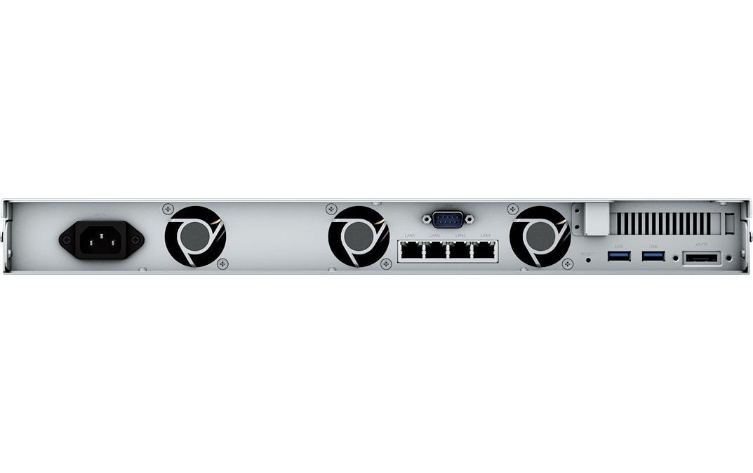 Synology RackStation RS822+ - NAS-Server - 4 Schächte - Rack - einbaufähig - SATA 6Gb/s - RAID RAID 0, 1, 5, 6, 10, JBOD - RAM 2 GB - Gigabit Ethernet - iSCSI Support - 1U