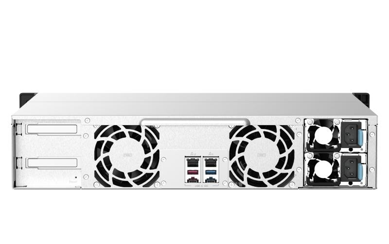 QNAP TS-1273AU-RP - NAS-Server - 12 Schächte - Rack - einbaufähig - SATA 6Gb/s - RAID RAID 0, 1, 5, 6, 10, JBOD, 5 Hot Spare, 6 Hot Spare, 10-Hot-Spare - RAM 8 GB - Gigabit Ethernet / 2.5 Gigabit Ethernet - iSCSI Support - 2U