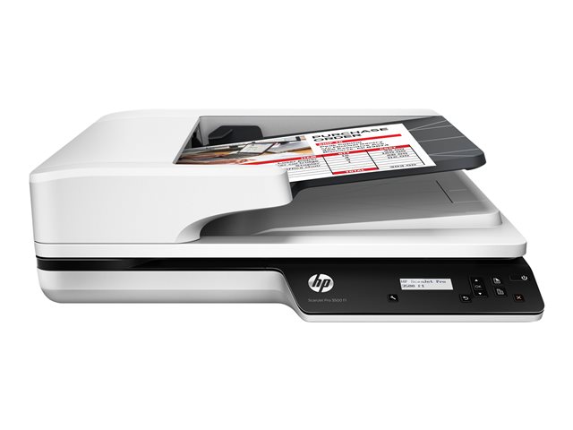 HP Scanjet Pro 3500 f1 - Dokumentenscanner - CMOS / CIS - Duplex - A4/Letter - 1200 dpi x 1200 dpi - bis zu 25 Seiten/Min. (einfarbig) / bis zu 25 Seiten/Min. (Farbe) - automatischer Dokumenteneinzug (50 Blätter) - bis zu 3000 Scanvorgänge/Tag - USB 3.0
