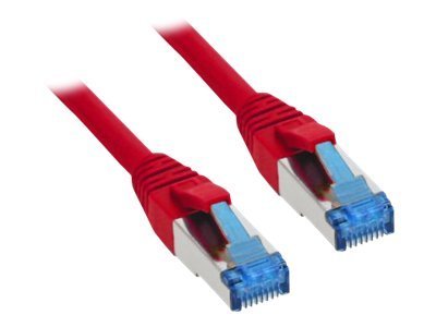 InLine - Patch-Kabel - RJ-45 (M) zu RJ-45 (M) - 3 m - SSTP-Kabel - CAT 6a - halogenfrei - Rot