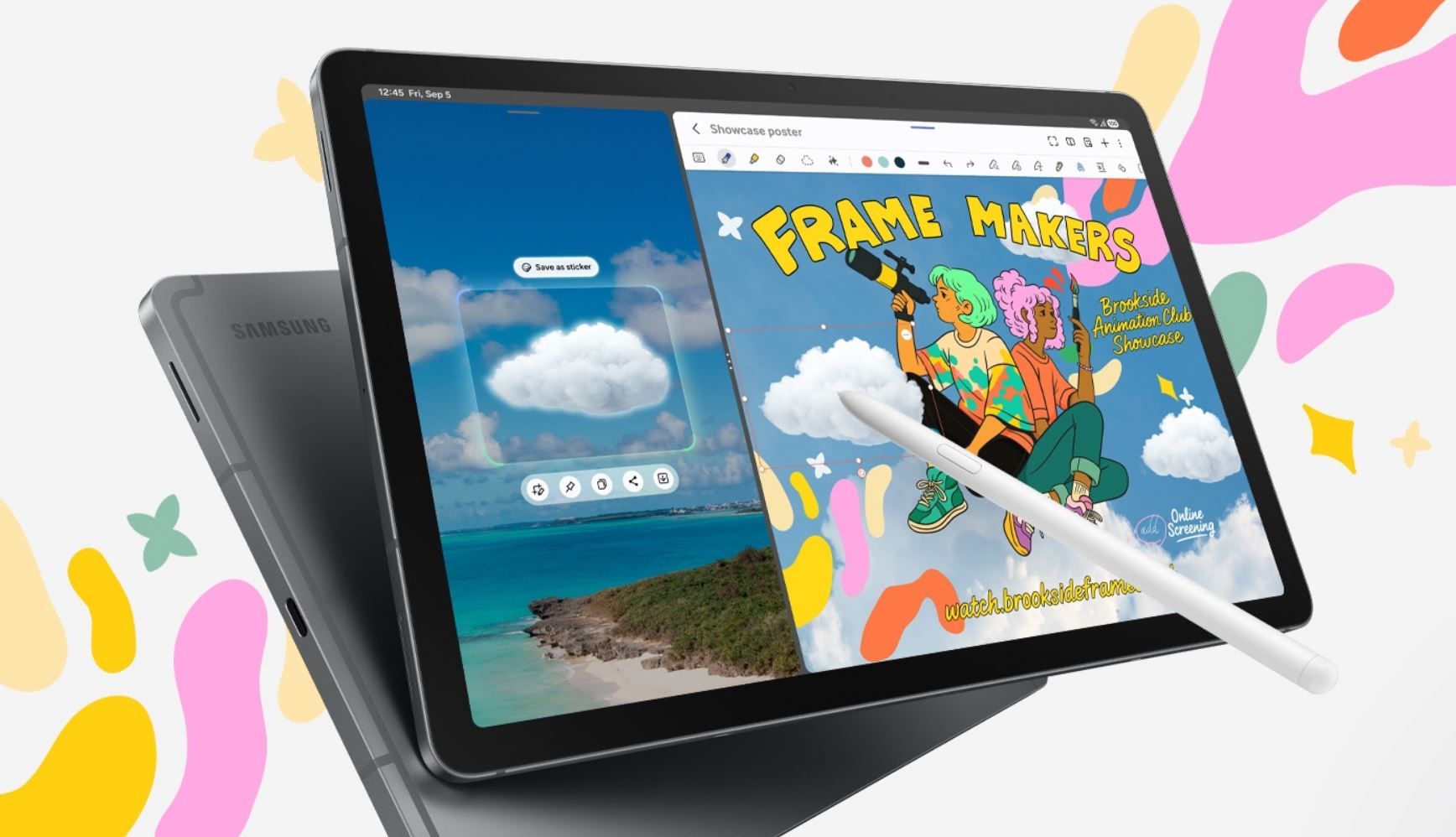 Samsung Galaxy Tab S10 Lite - Tablet - Android 15 - 128 GB - 27.7 cm (10.9") TFT (2112 x 1320) - microSD-Steckplatz - Wifi - Silber