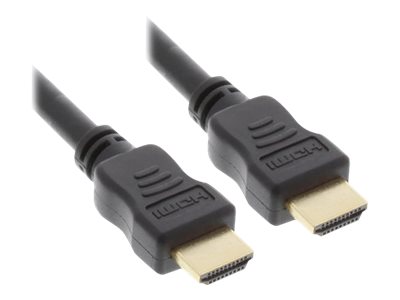 InLine Premium - HDMI-Kabel mit Ethernet - HDMI männlich zu HDMI männlich - 3 m - Dreifachisolierung - Schwarz - 4K Unterstützung