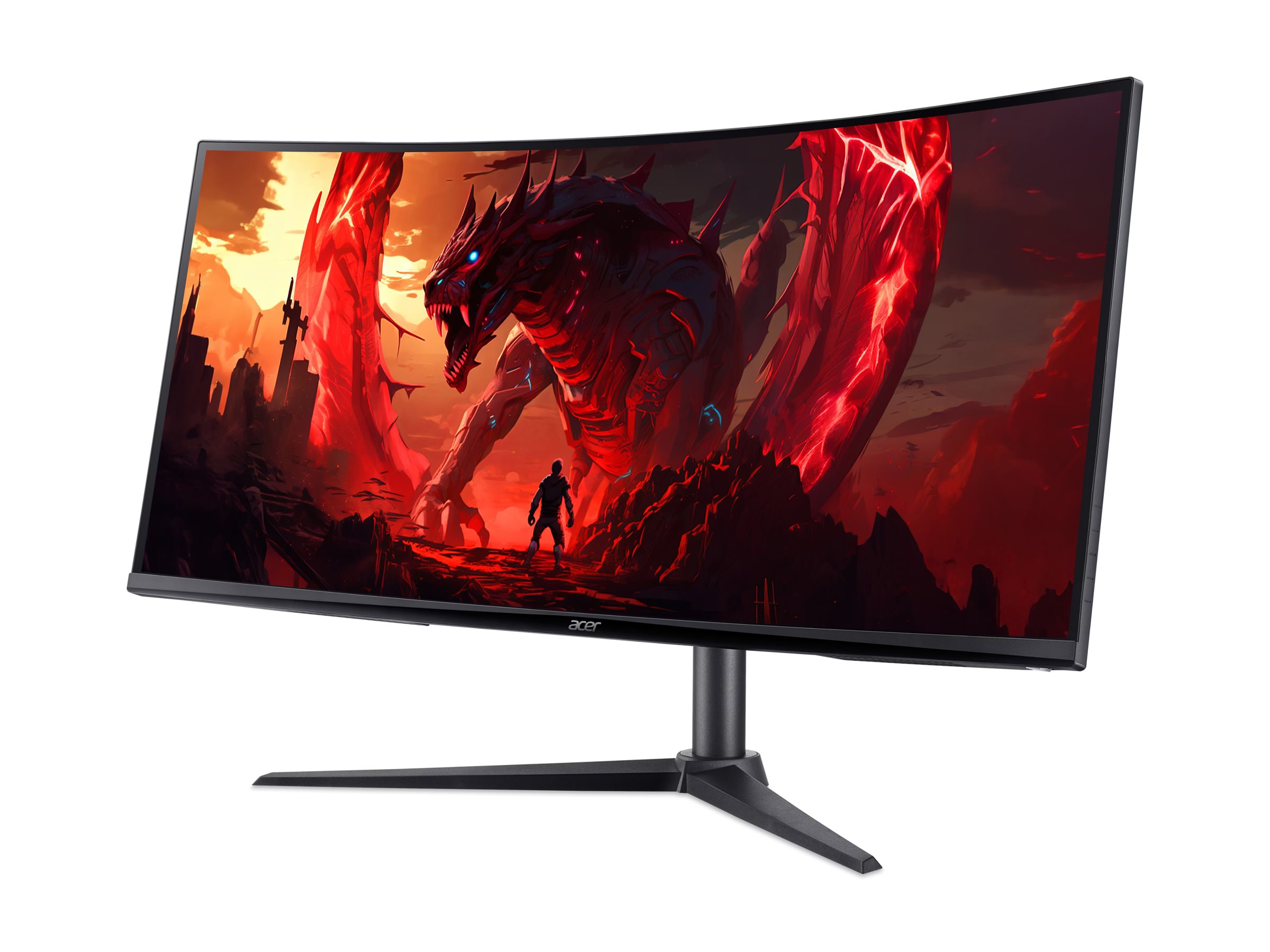 Acer Nitro XZ340CU J0bmiiphx - XZ0 Series - LCD-Monitor - Gaming - gebogen - 86.4 cm (34") - 3440 x 1440 UWQHD - 250 cd/m² - HDR10 - 1 ms - 2xHDMI, DisplayPort - Lautsprecher - Schwarz