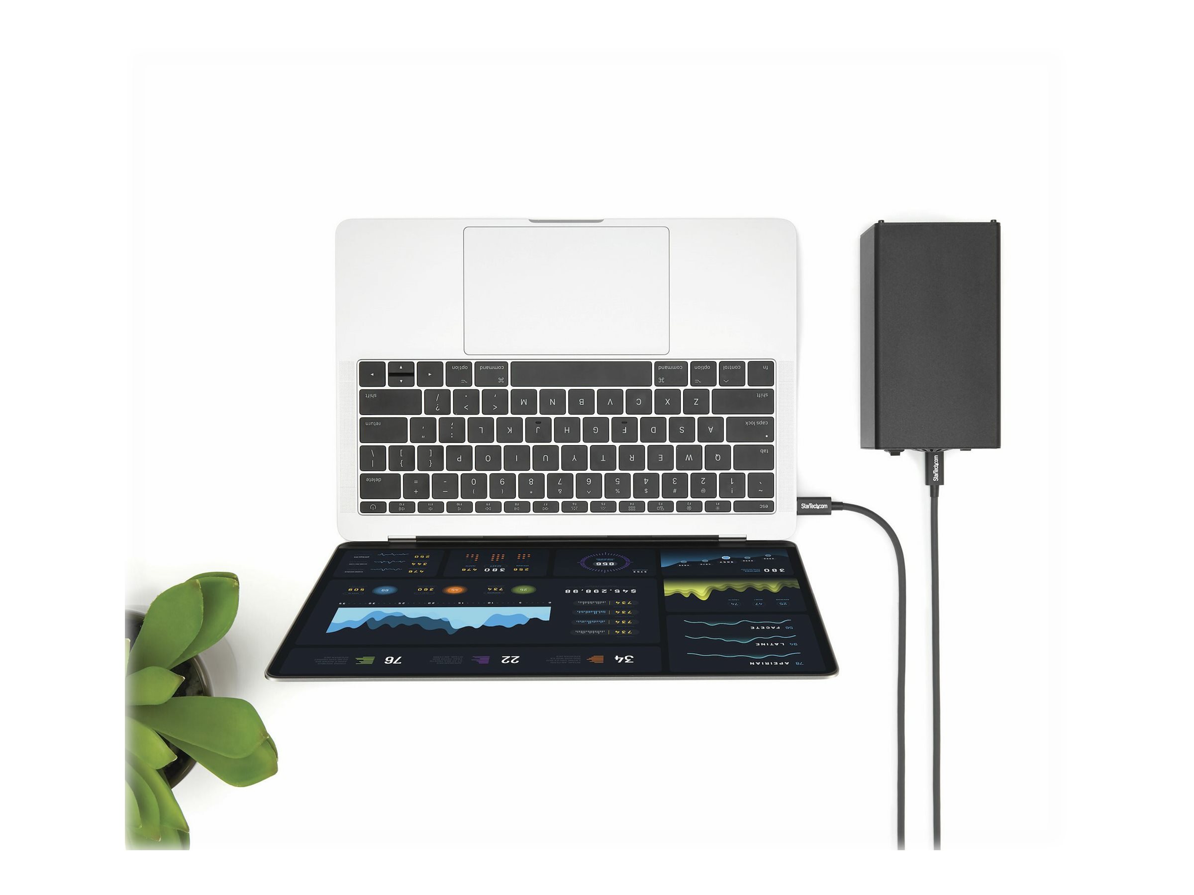 StarTech.com 2m (6.6ft) Thunderbolt 3 Cable
20Gbps
100W PD
4K Video
Thunderbolt-Certified
Compatible w/ TB4/USB 3.2/DisplayPort - Thunderbolt-Kabel - 24 pin USB-C zu 24 pin USB-C - 2 m