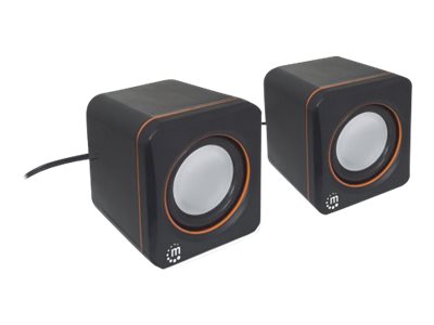 Manhattan 2600 Series Speaker System
Small Size
Big Sound
Two Speakers
Stereo
USB power
Output: 2x 3W
3.5mm plug for sound
In-Line volume control
Cable 0.9m
Black
Three Year Warranty
Box - Lautsprecher - für PC