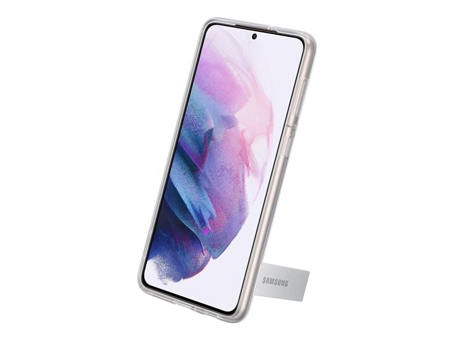 Samsung Clear Standing Cover EF-JG996 - Handyhülle für Galaxy S21+ 5G - Thermoplastisches Polyurethan (TPU), Polycarbonat - klar