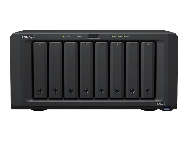 Synology Disk Station DS1823XS+ - NAS-Server - 8 Schächte - SATA 6Gb/s - RAID RAID F1, JBOD, RAID 0, 1, 5, 6, 10 - RAM 8 GB - Gigabit Ethernet / 10 Gigabit Ethernet - iSCSI Support