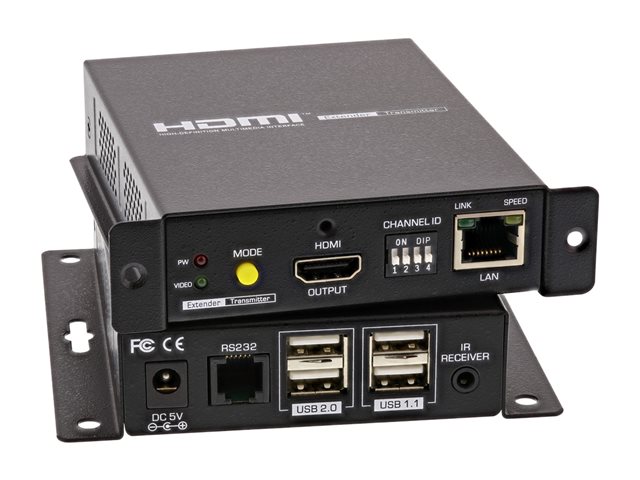 InLine HDMI USB KVM over IP Extender - KVM-/Audio-/USB-Extender