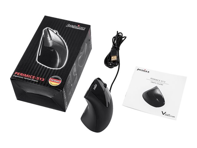 Perixx PERIMICE-513 - vertikale Maus - USB